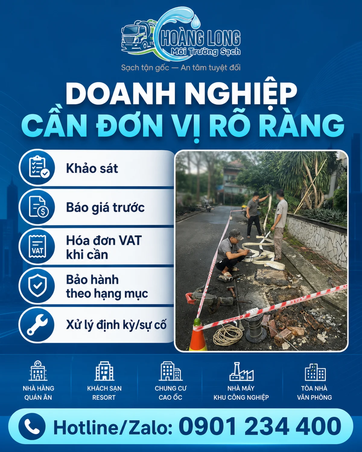 Hút Hầm Cầu Cho Khách Sạn, Resort Tại khu vực xa — Lưu Ý Gì?