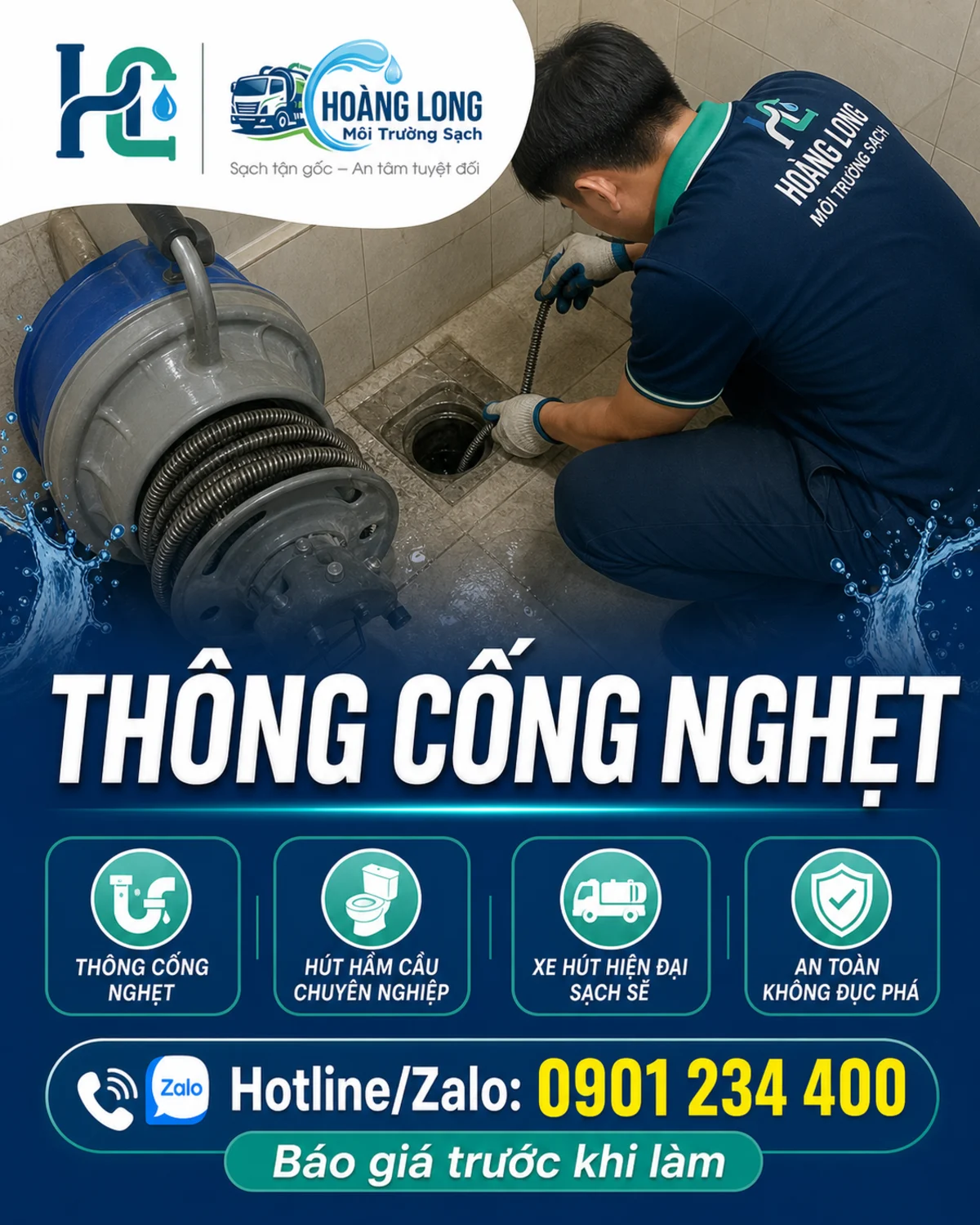 Thông Cống Nghẹt Ninh Hải — Dịch Vụ Nào Uy Tín Tại Ninh Thuận?